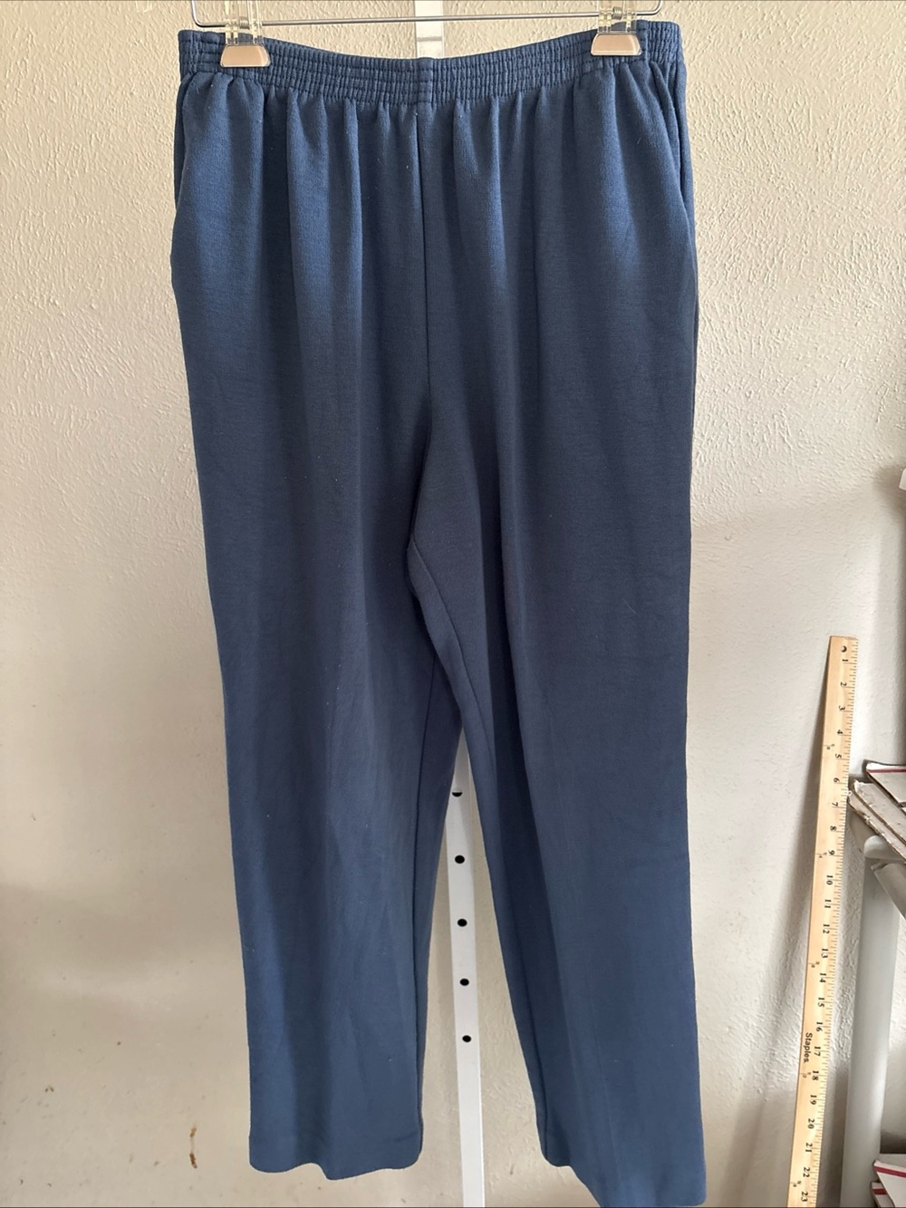 Women’s Size 16 Elastic-Waist Navy Pants